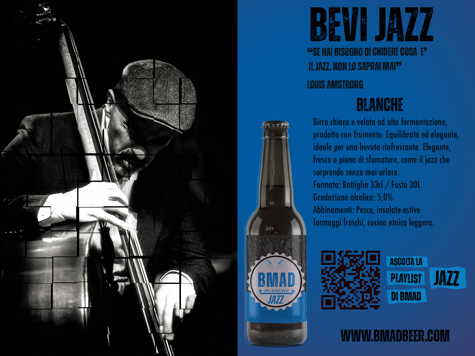 Bmad Blanche confezione da 12 bottiglie da 33 cl, Vol 6%